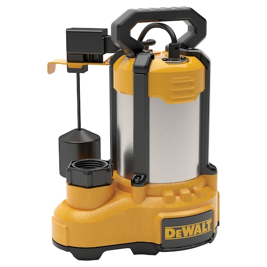 DEWALT 1HP SUMP PUMP-STAINLESS STEEL CAST IRON ALUMINUM-SUBMERSIBLE-AUTOMATIC-VERTICAL SWITCH