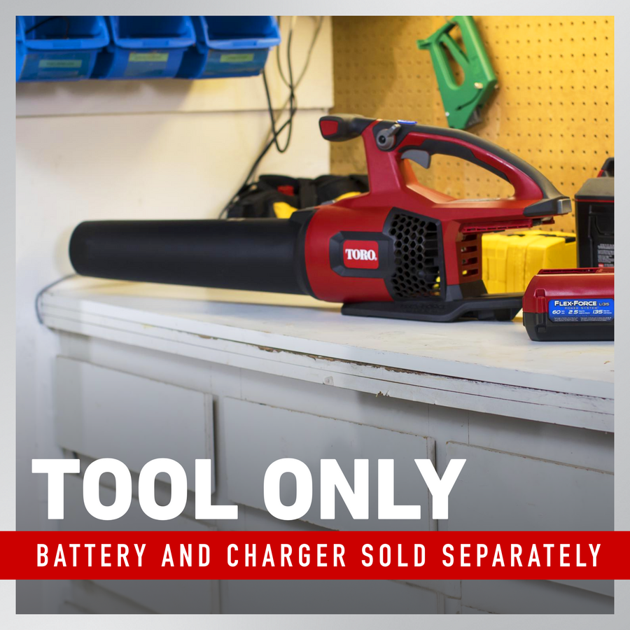 Toro 60V MAX* 605 CFM Brushless Leaf Blower - 2.5Ah Battery Included (51820)