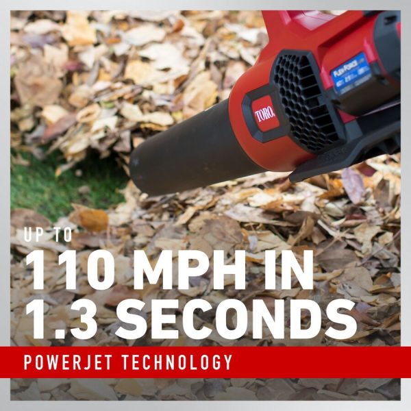 Toro 60V MAX* 110 mph Brushless Leaf Blower with 2.0Ah Battery (51821)