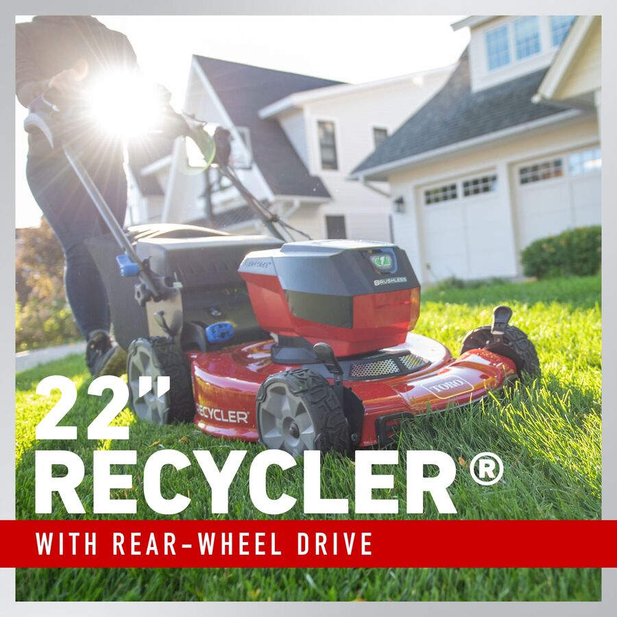 Toro 60V Max* 22 in. (56 cm) Recycler® w/Personal Pace® Lawn Mower - 6.0Ah Battery Included (21466)