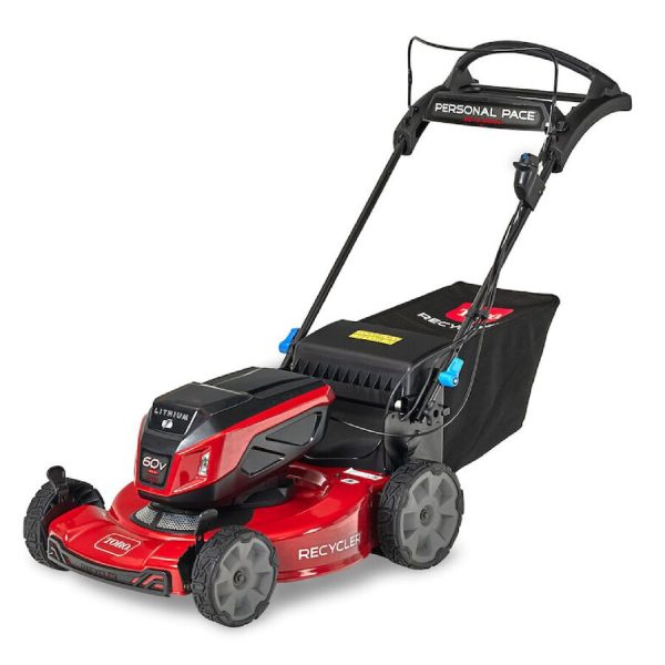 Toro 60V Max* 22 in. (56 cm) Recycler® w/Personal Pace® & SmartStow® Lawn Mower w/ 7.5Ah Battery included (21468)